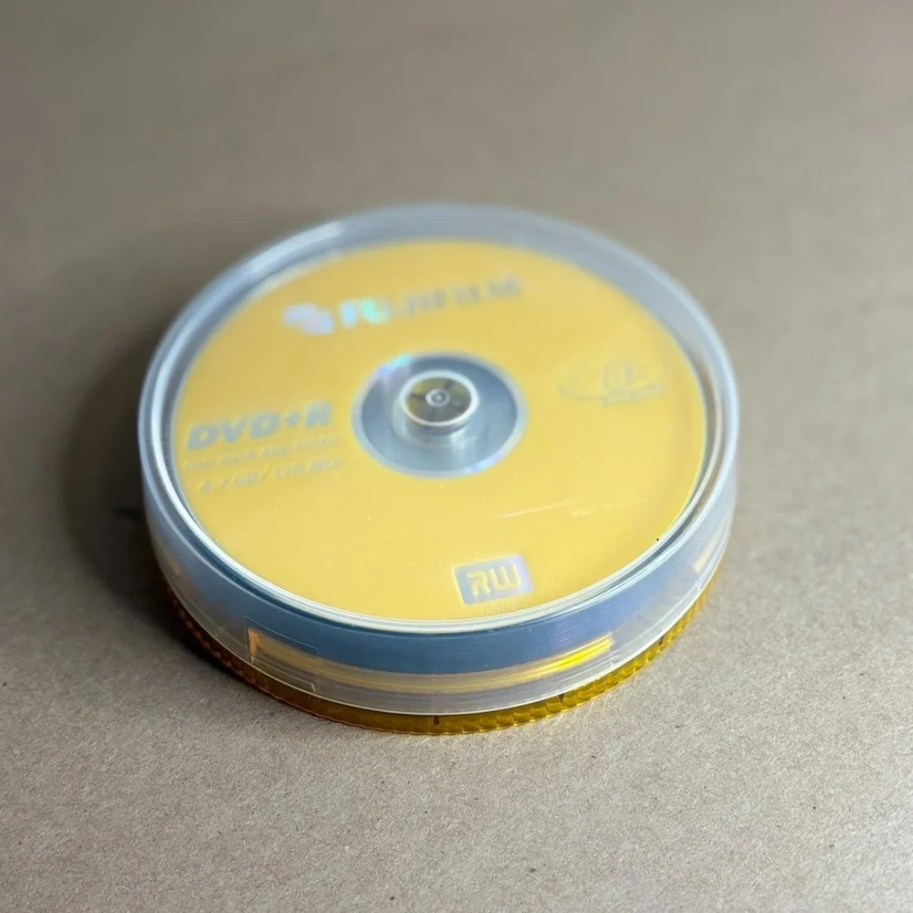 Fujifilm DVD+R 10 Pack 4.7GB 8X Blank Discs Spindle Data Video RW Media